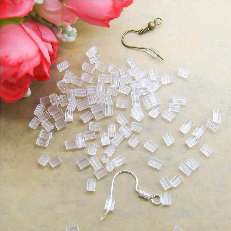 KASBEE Clear Earring Backs, 1000PCS Earring Stoppers, Hypo-allergenic Jewelry Accessories, Silicone Earring Backing Replacements - Image 4